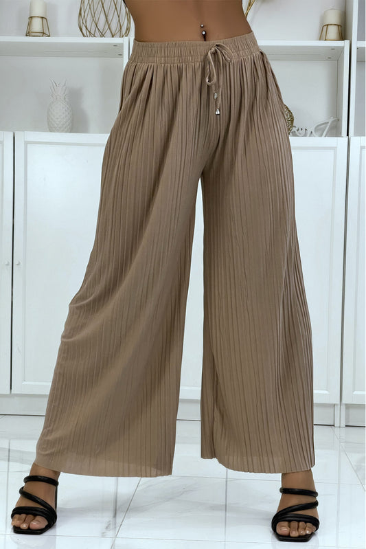 Pantalon Palazzo Plissé